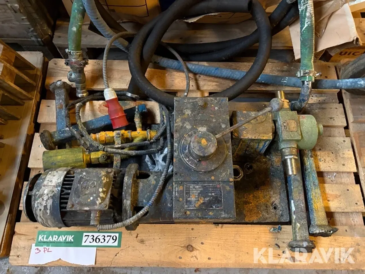 Billede 4 - Pumper til maling - 2 pumper, 1 hydraulisk enhed