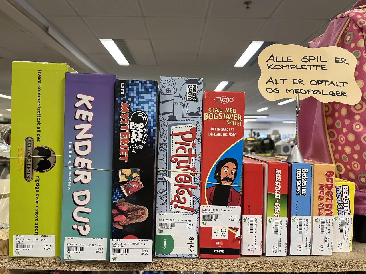 Billede 1 - KOMPLETTE spil - koster fra 15-50 kr. 