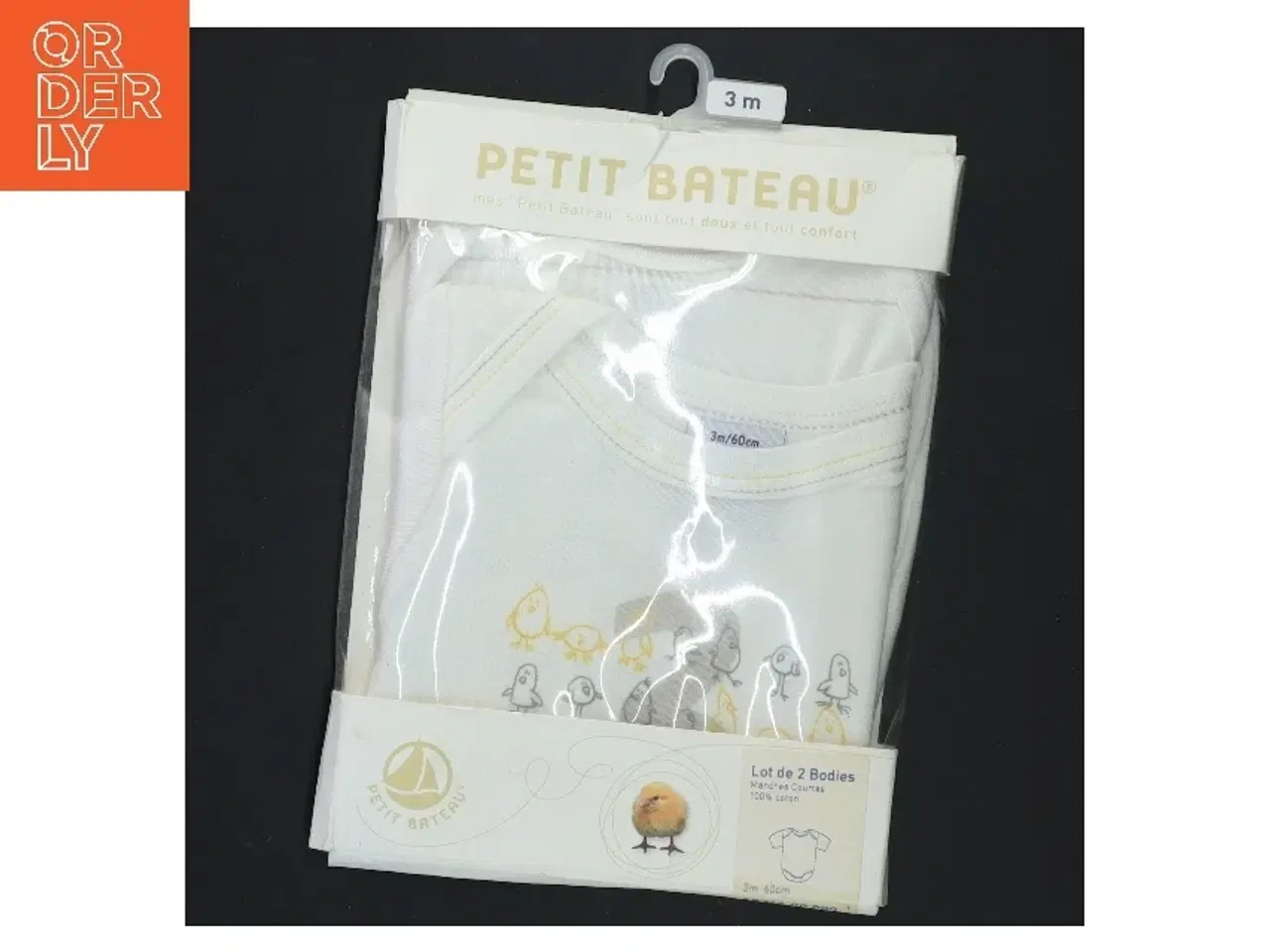 Billede 1 - Petit Bateau baby bodyer, 2-pak (str. 60 cm)