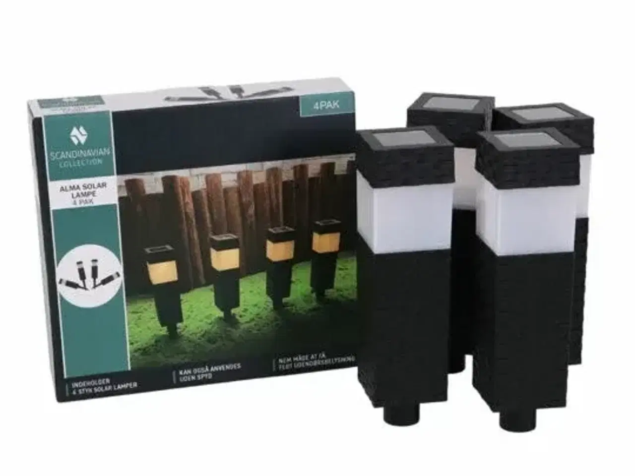 Billede 3 - 4 stk. alma solar lampe - 4 pak(ubrugt)