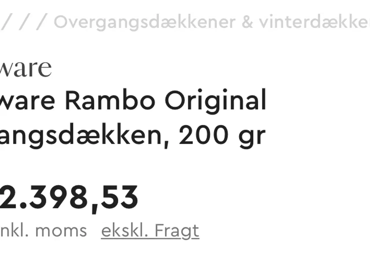 Billede 3 - Rambo 200g str 130 klar til brug 