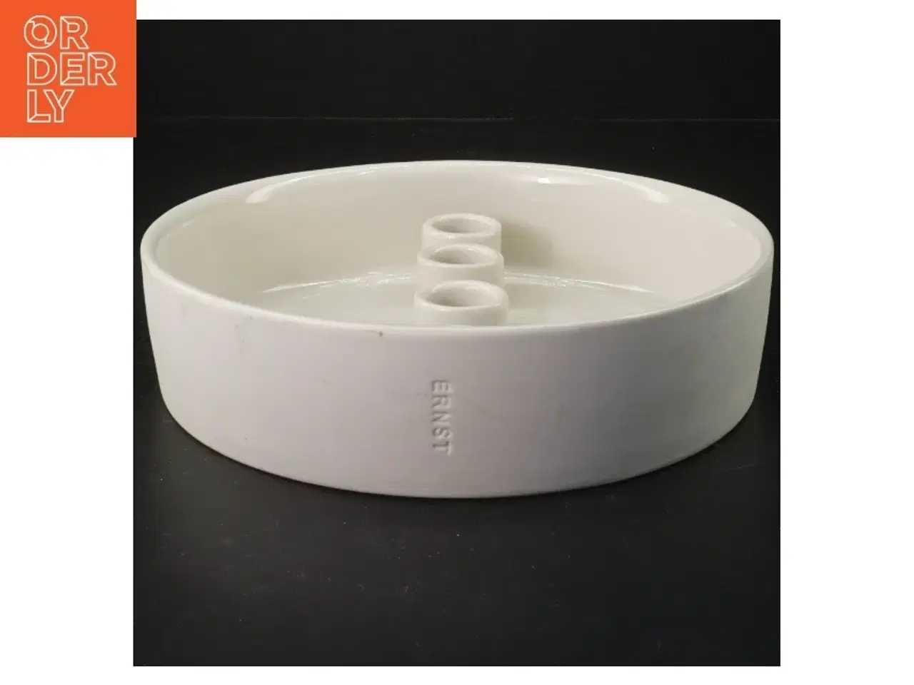 Billede 2 - Rund lysestage i keramik fra Ernst (str. Ø 22 cm)