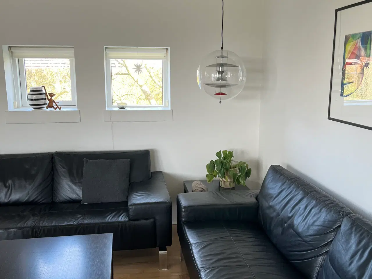 Billede 6 - Læder sofa gruppe med sofa bord