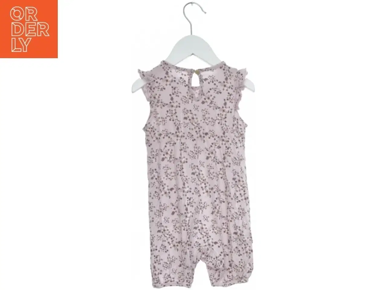 Billede 2 - Blomsterprint sparkebukser uden ærmer fra Hust & Claire (str. 80)