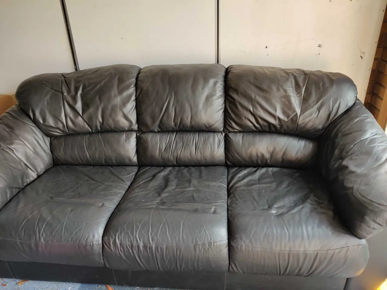 Billede 2 - Læder sofa 2 og 3 personers