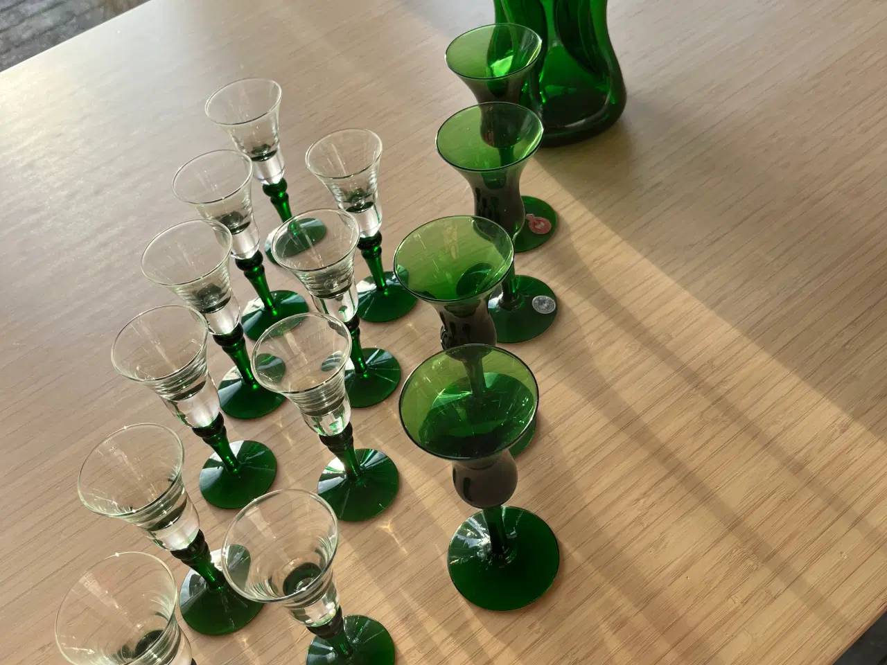 Billede 6 - Holmegaard karaffel med 14 glas 