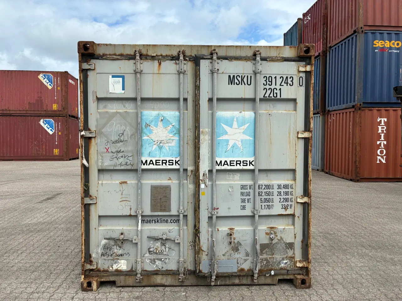 Billede 1 - 20 fods Container- ID: MSKU 391243-0