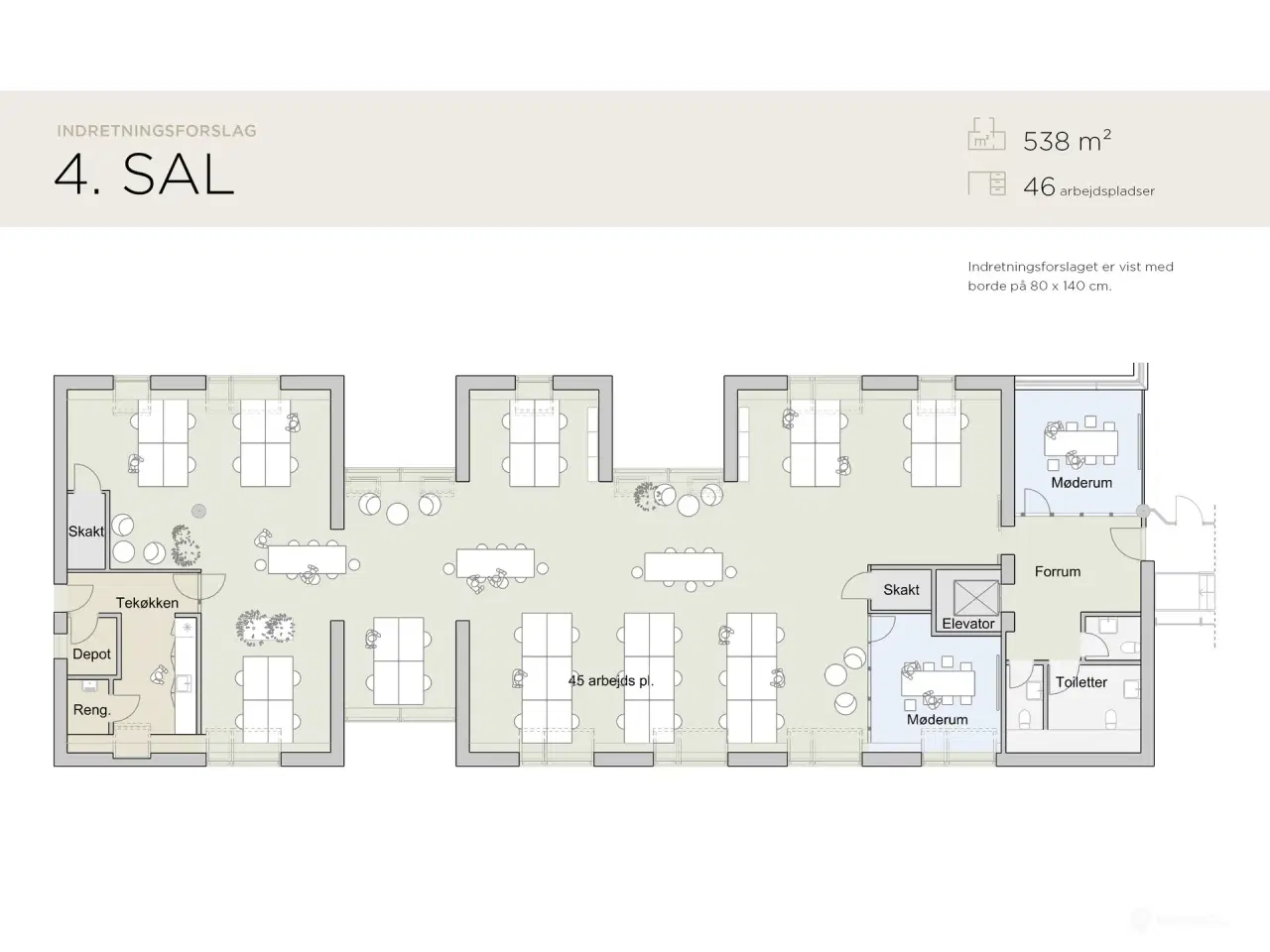 Billede 20 - Nyistandsatte kontorer med udsigt til Østre Gasværk