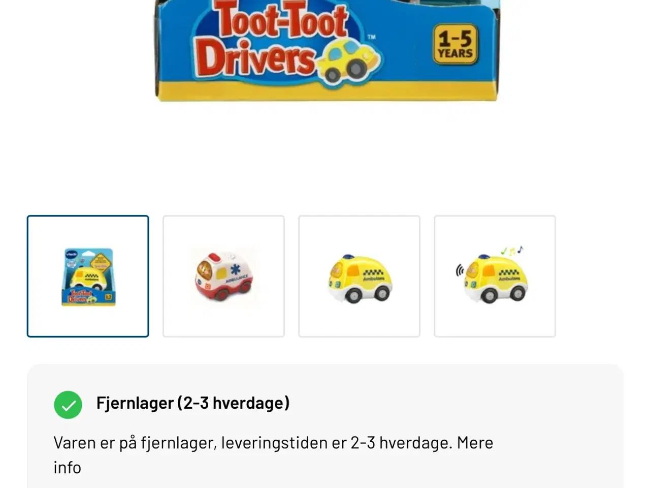 Billede 3 - Vtech parkeringshus + 4 ekstra biler