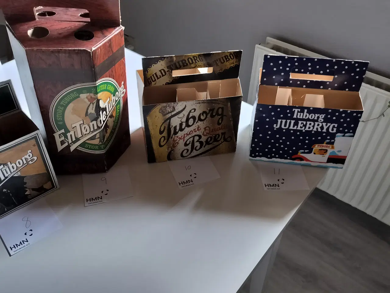 Billede 10 - Ølkasse gamle retro 6 pack ølkasser i pap