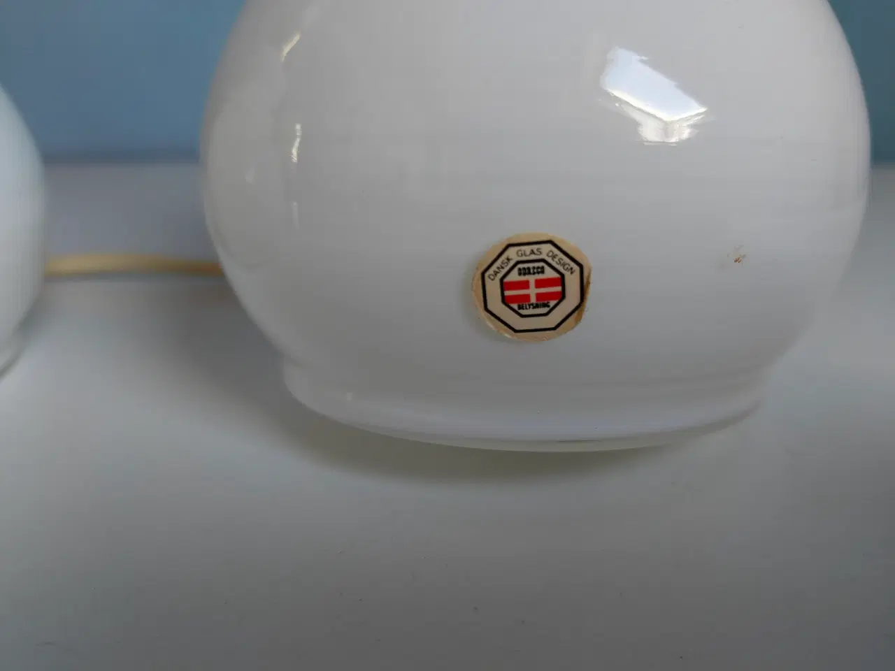 Billede 2 - Sæt af 2 Odreco bordlamper – dansk glasdesign