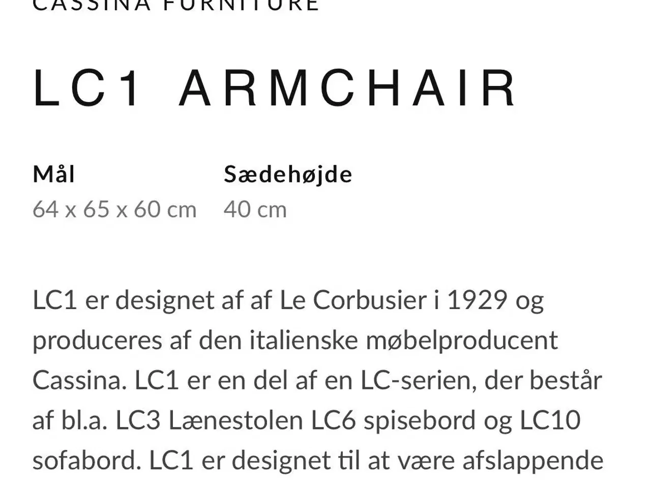 Billede 10 - Le Corbusier stole
