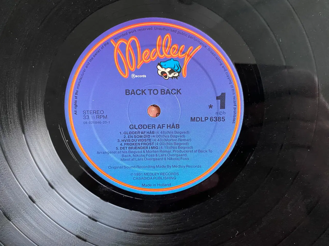 Billede 3 - LP, Back To Back – Gløder Af Håb