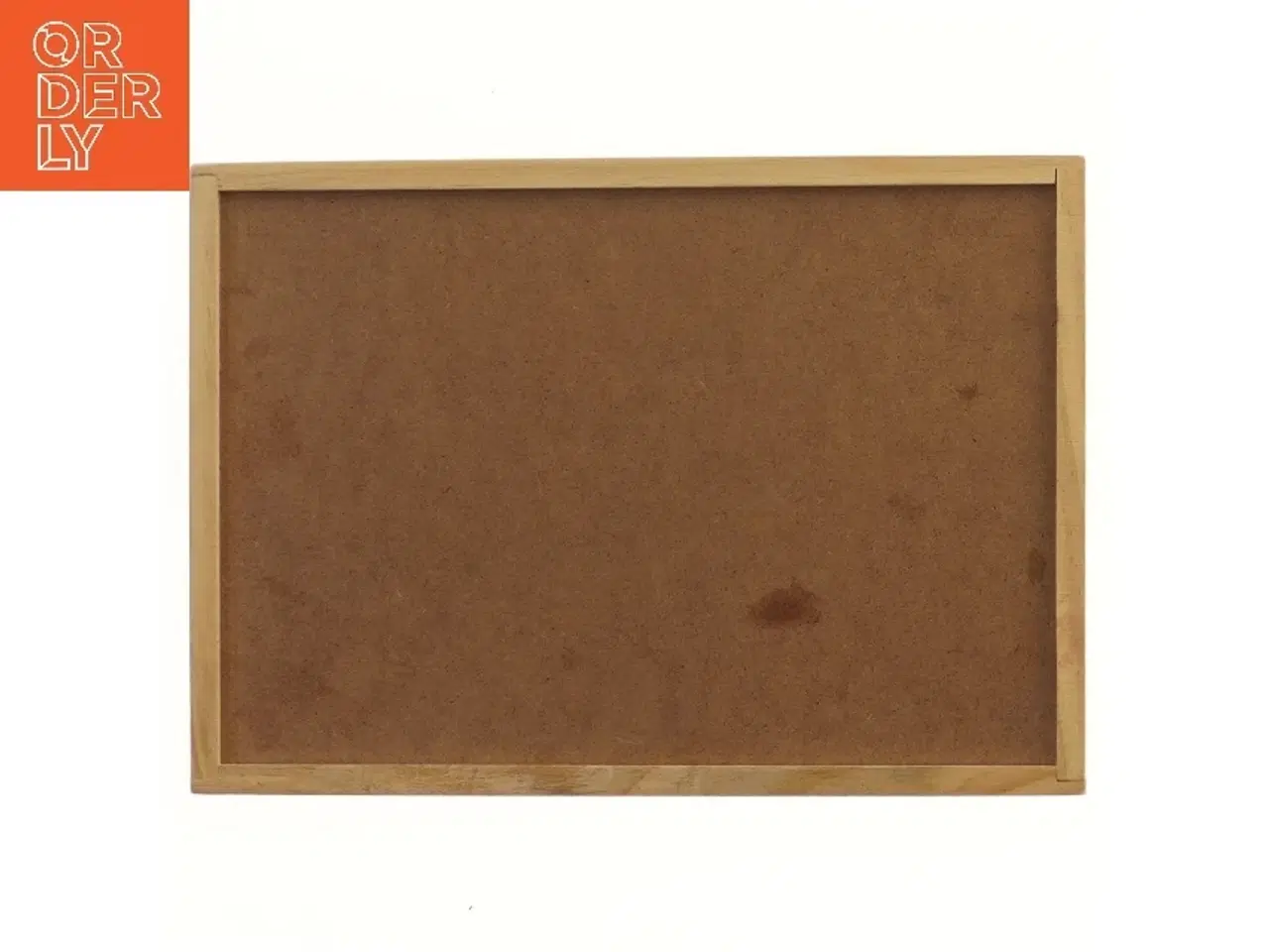 Billede 2 - Træ spilbræt med nummererede fliser (str. 27,5x19 cm)