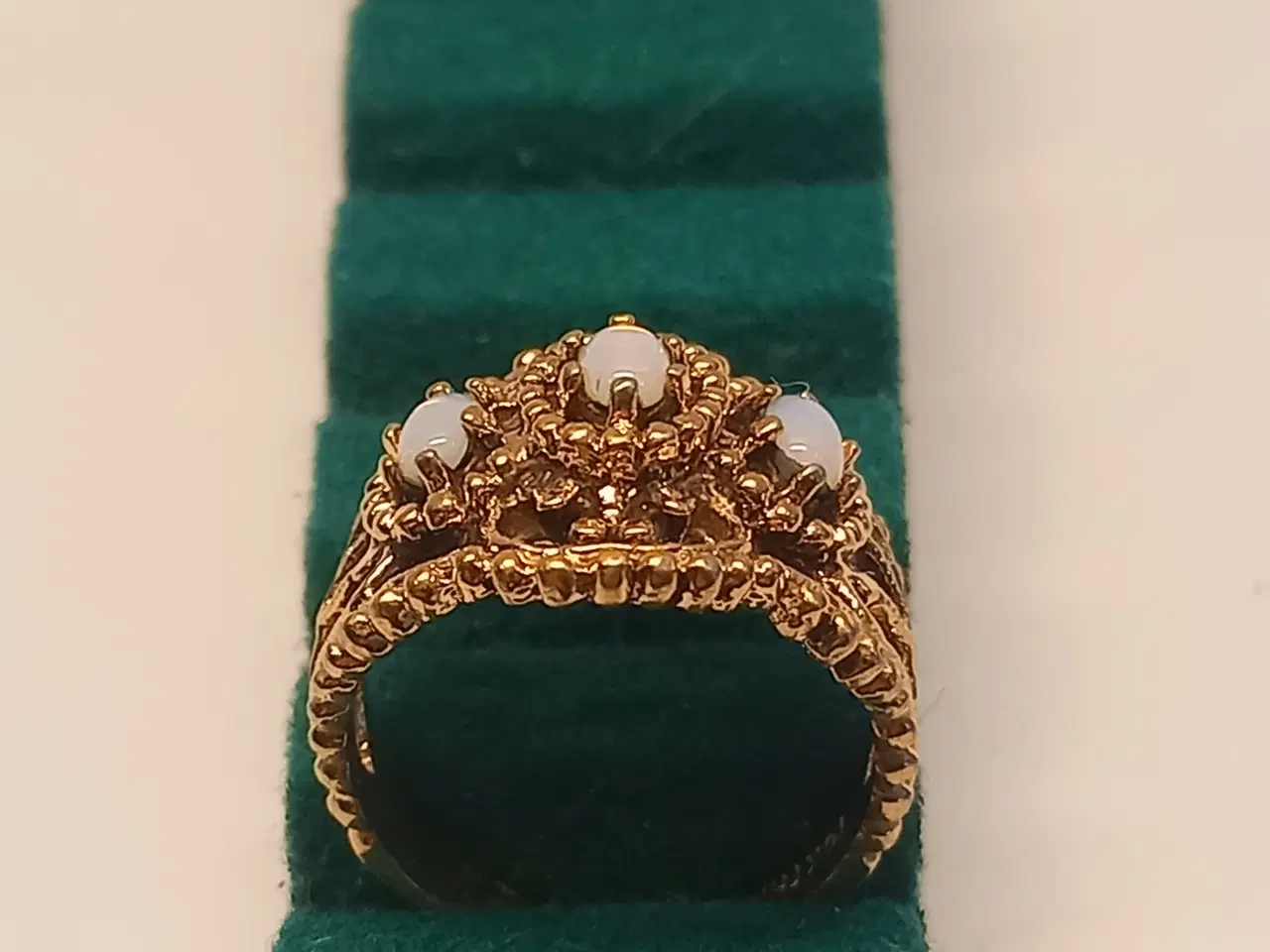 Billede 2 - Vintage ring 18 kt guldbelagt.
