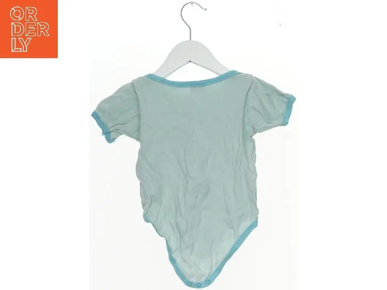 Billede 2 - Lyseblå bodystocking med korte ærmer (str. 92)