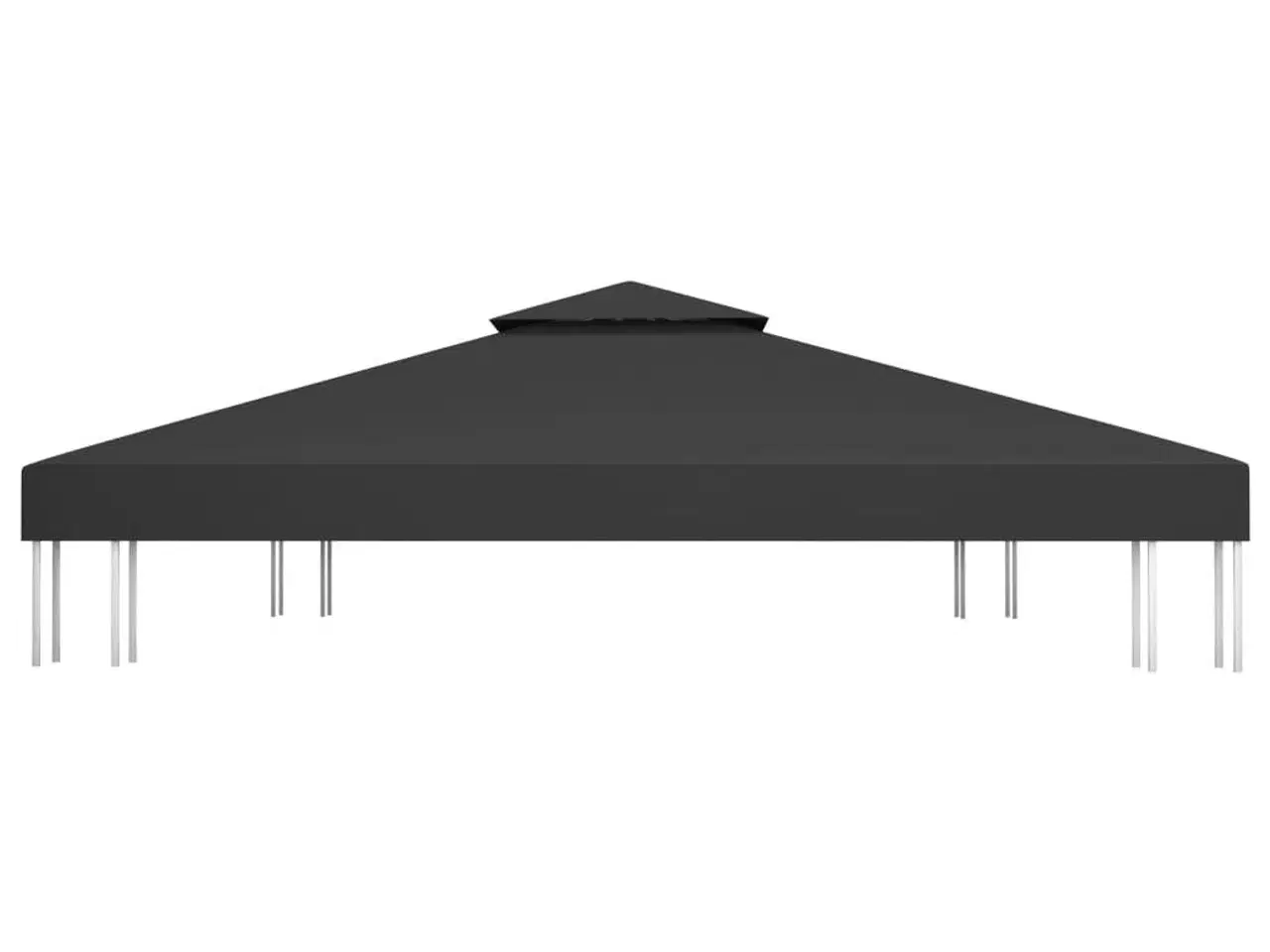 Billede 5 - Pavillontopdække i 2 lag 310 g/m² 4x3 m sort