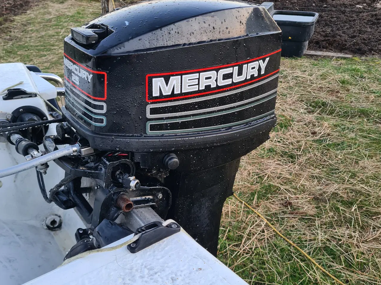 Billede 6 - Styrepultbåd med Nysynet trailer og 25HK Mercury 