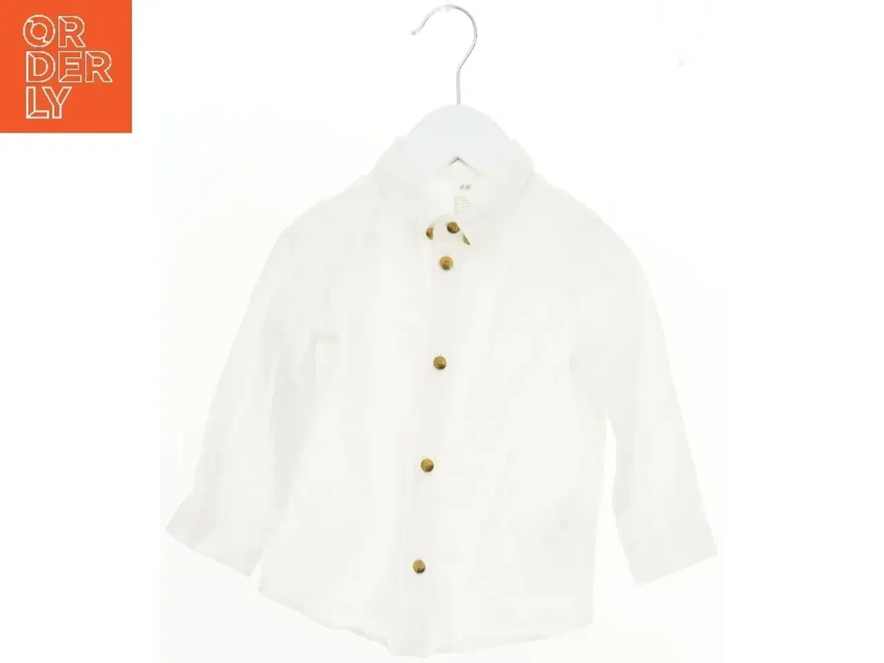 Billede 1 - Hvid skjorte med knapper fra H&M (str. 80)