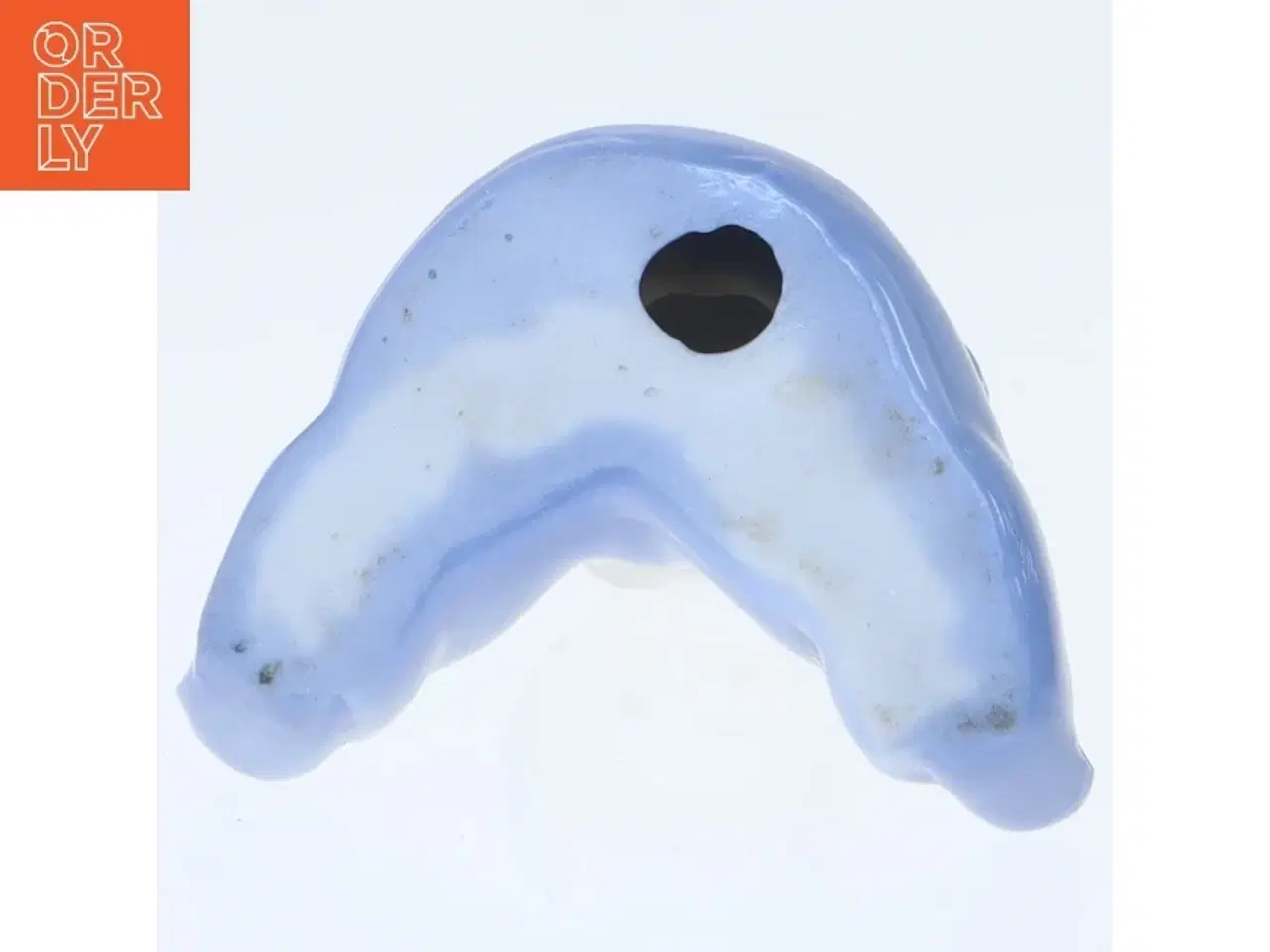 Billede 2 - Blå porcelænsfigur - baby (str. 6x5,5 cm)