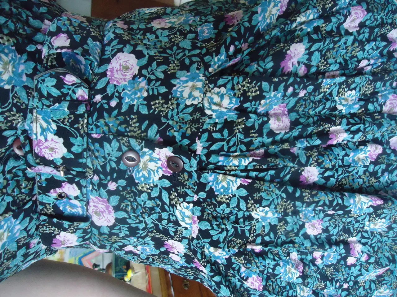 Billede 3 - Vintage kjole: Skøn blomstret 80´er kjole* 