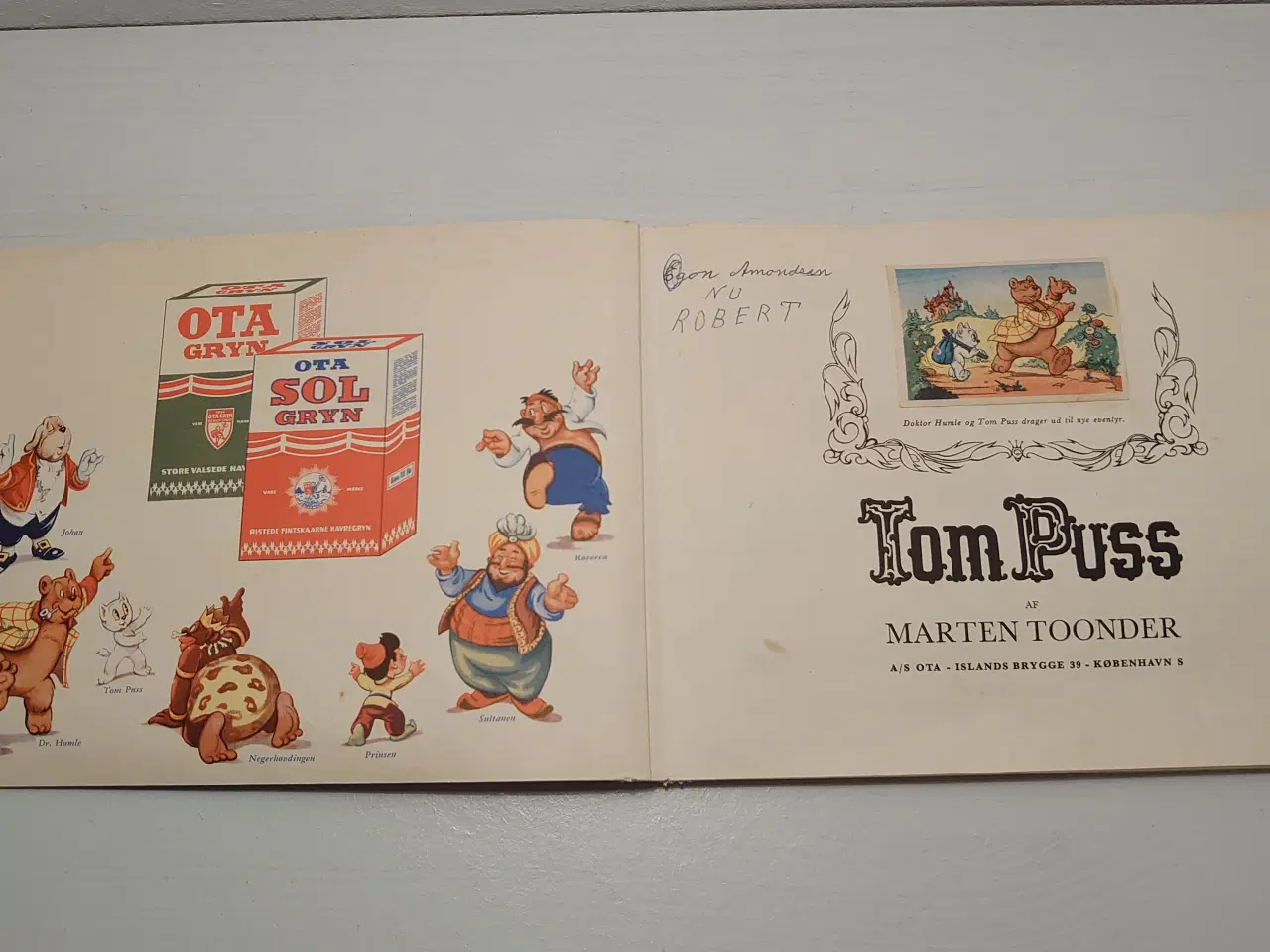 Billede 3 - OTA samlealbum: Tom Puss, komplet 1952.