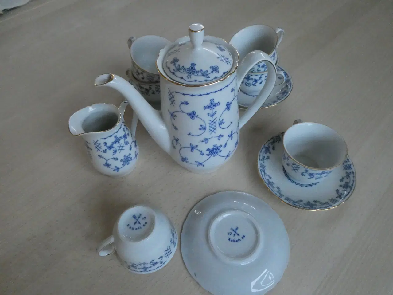 Billede 1 - Kaffestel, Kobalt 66