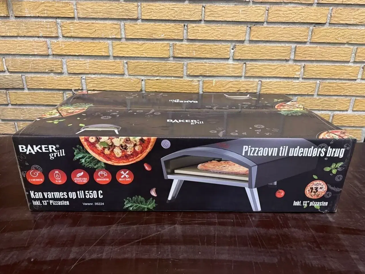 Billede 9 - 13" pizzaovn til gas med pizzasten 4000W