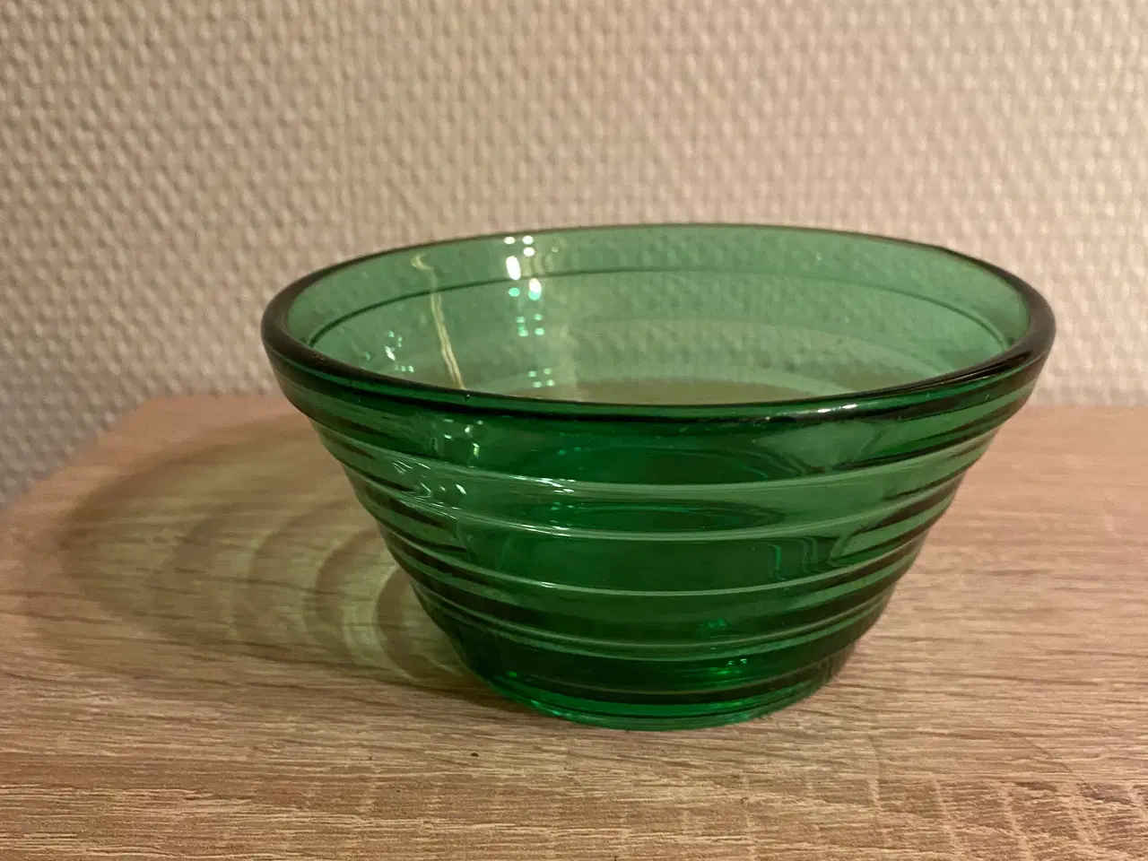 Billede 1 - Grøn Glas skål