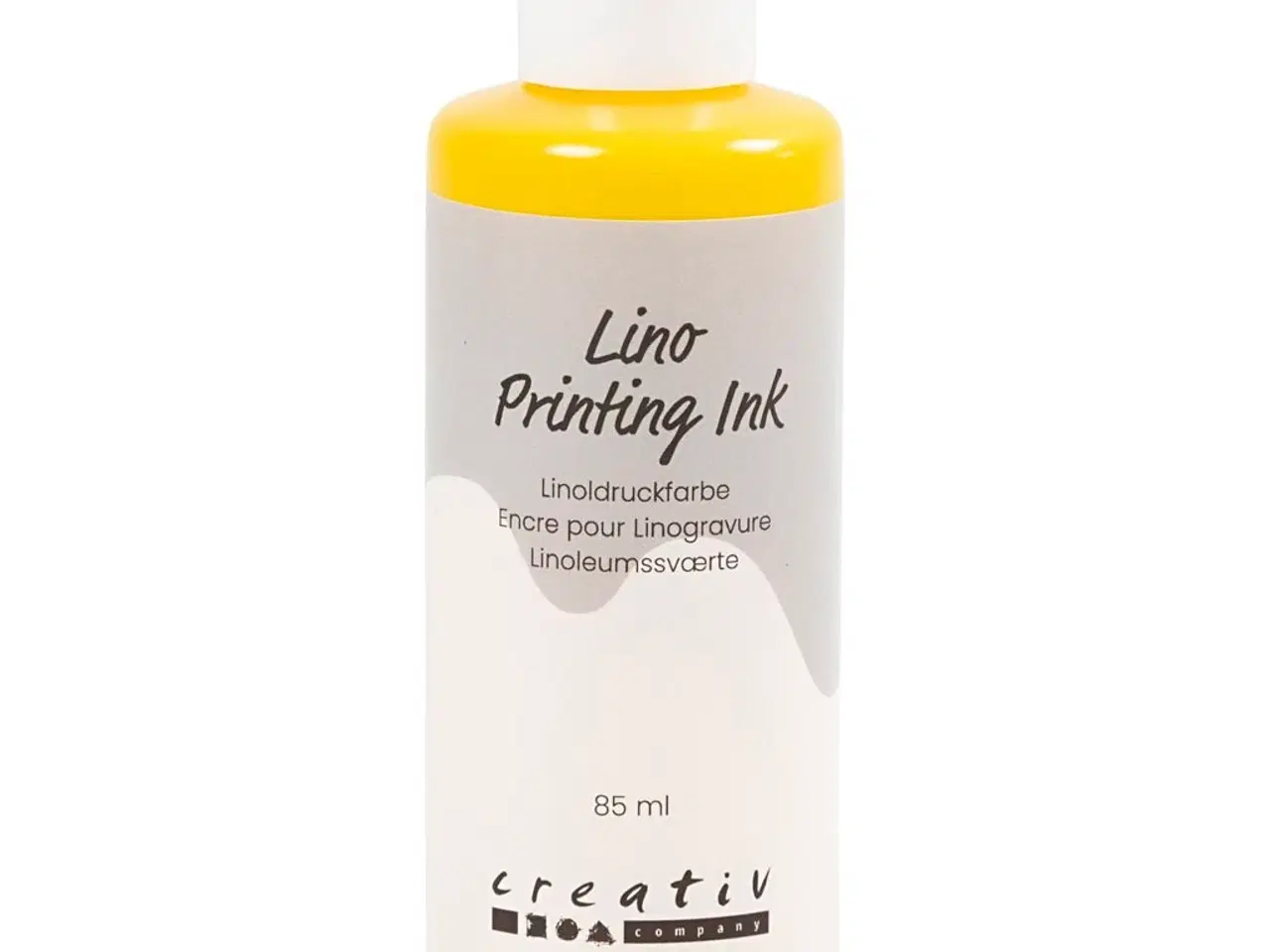 Billede 1 - Vandbaseret Linoleumssværte - Gul, 85ml