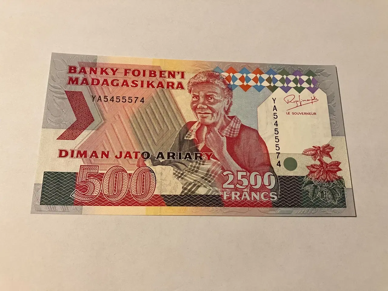 Billede 1 - 500 Ariary / 2500 Francs Madagascar