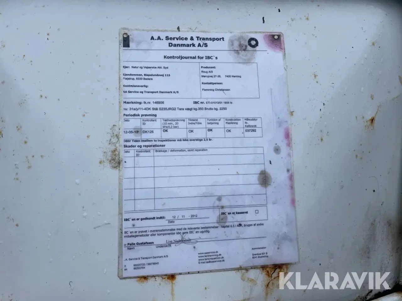 Billede 10 - Dieseltank Roug 1900liters