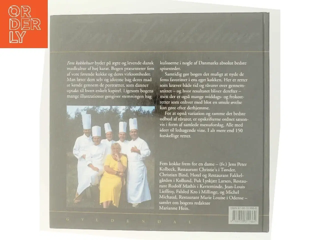 Billede 3 - Fem kokkehuer : Jens Peter Kolbeck, Christian Bind, Jean-Louis Lieffroy, Michel Michaud, Puk Lyskjær Larsen af Marianne Hein (Bog)