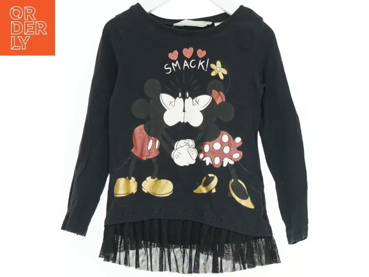 Billede 1 - Langærmet Disney bluse med print fra H&M (str. 104)