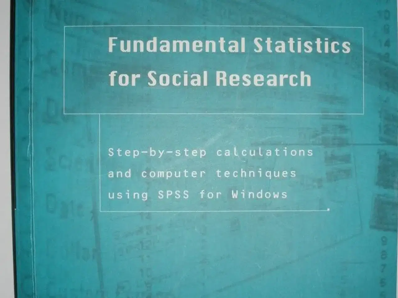Billede 1 - Statistics for Social Research