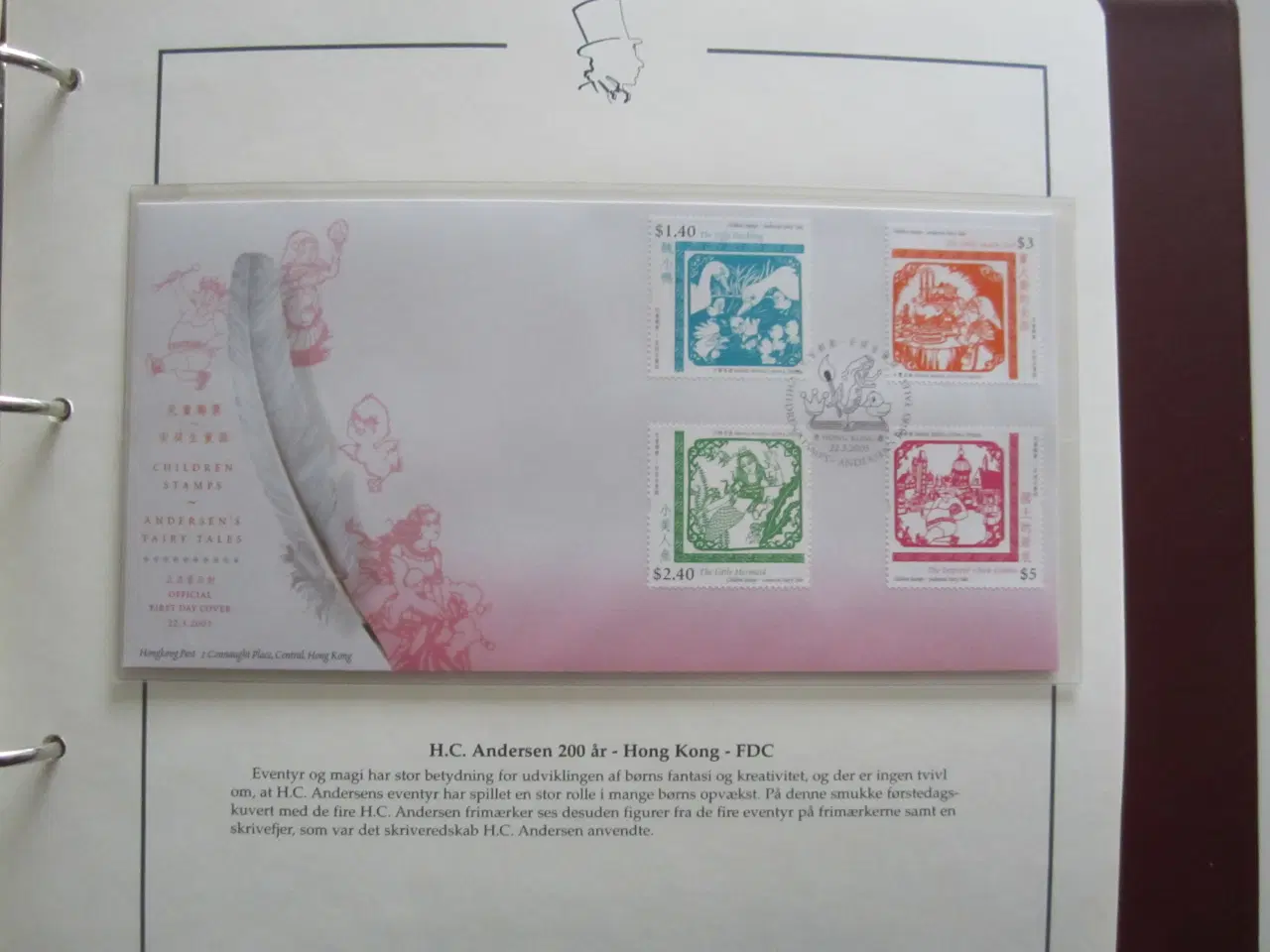 Billede 4 - H.C. Andersen 200 år  frimærke udgivelser
