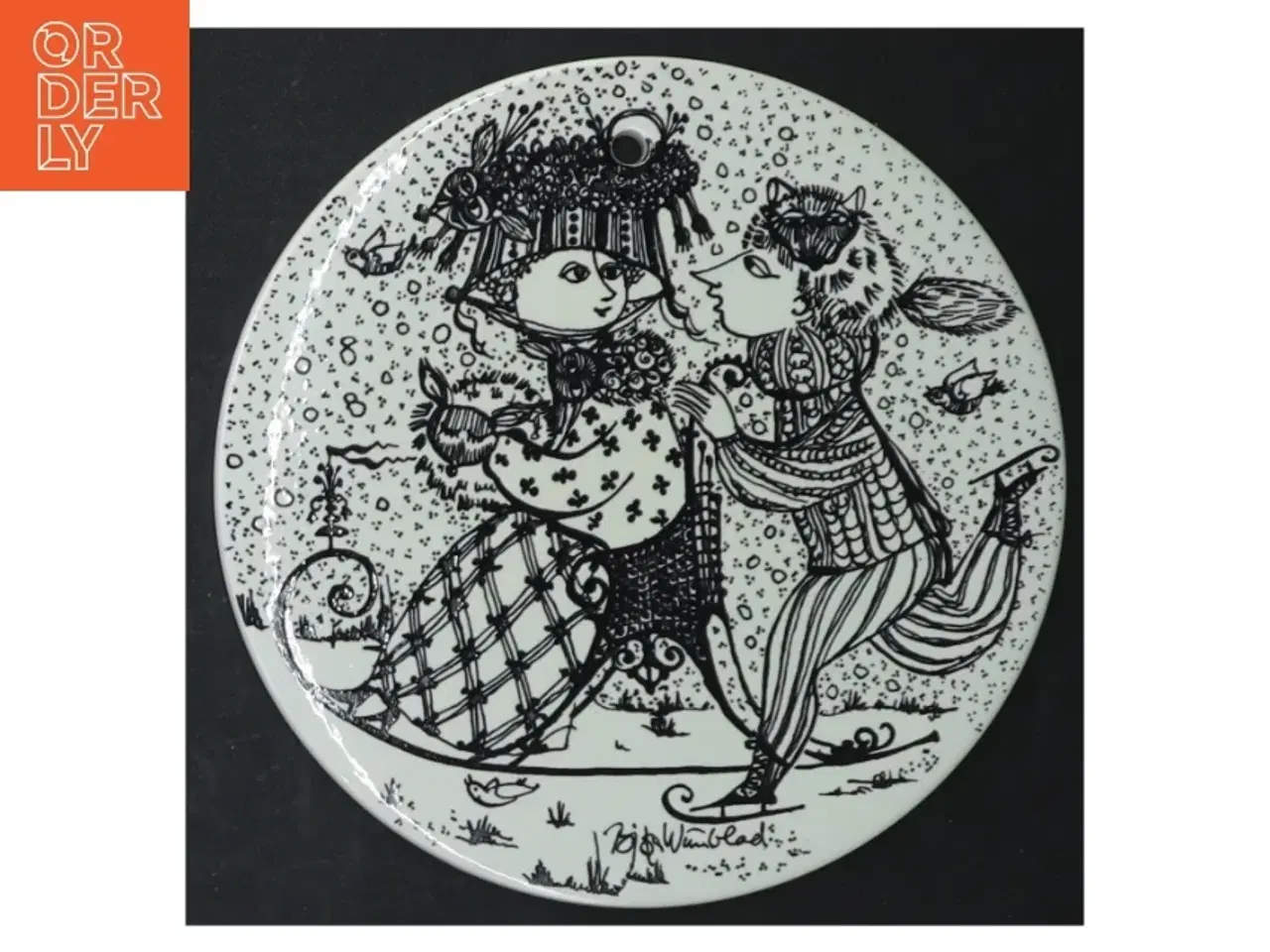 Billede 2 - Nymølle Bjørn Wiinblad månedsvægplatter fra Nymlle (str. Ø. 15 cm. 6 styk)