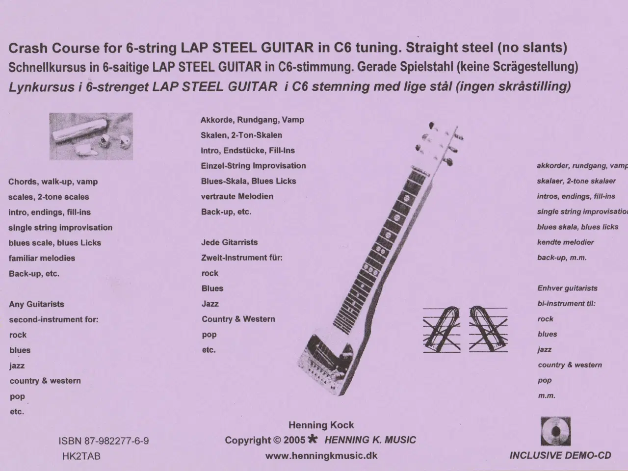 Billede 6 - Lynkursus Bog + CD.  6-strenget Lap Steel Guitar