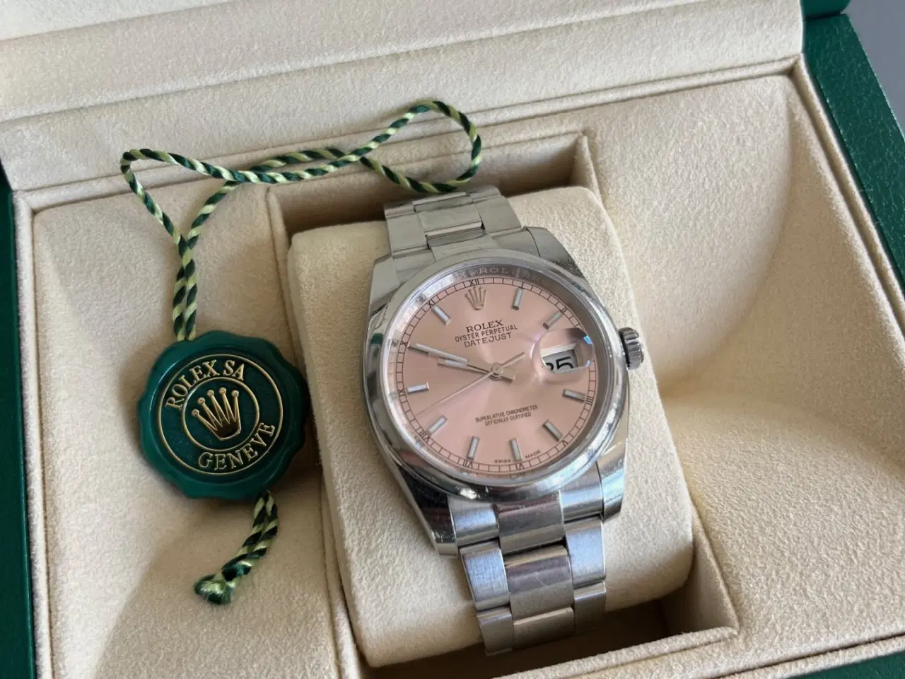 Billede 2 - Rolex Datejust 116200 lyserød skive