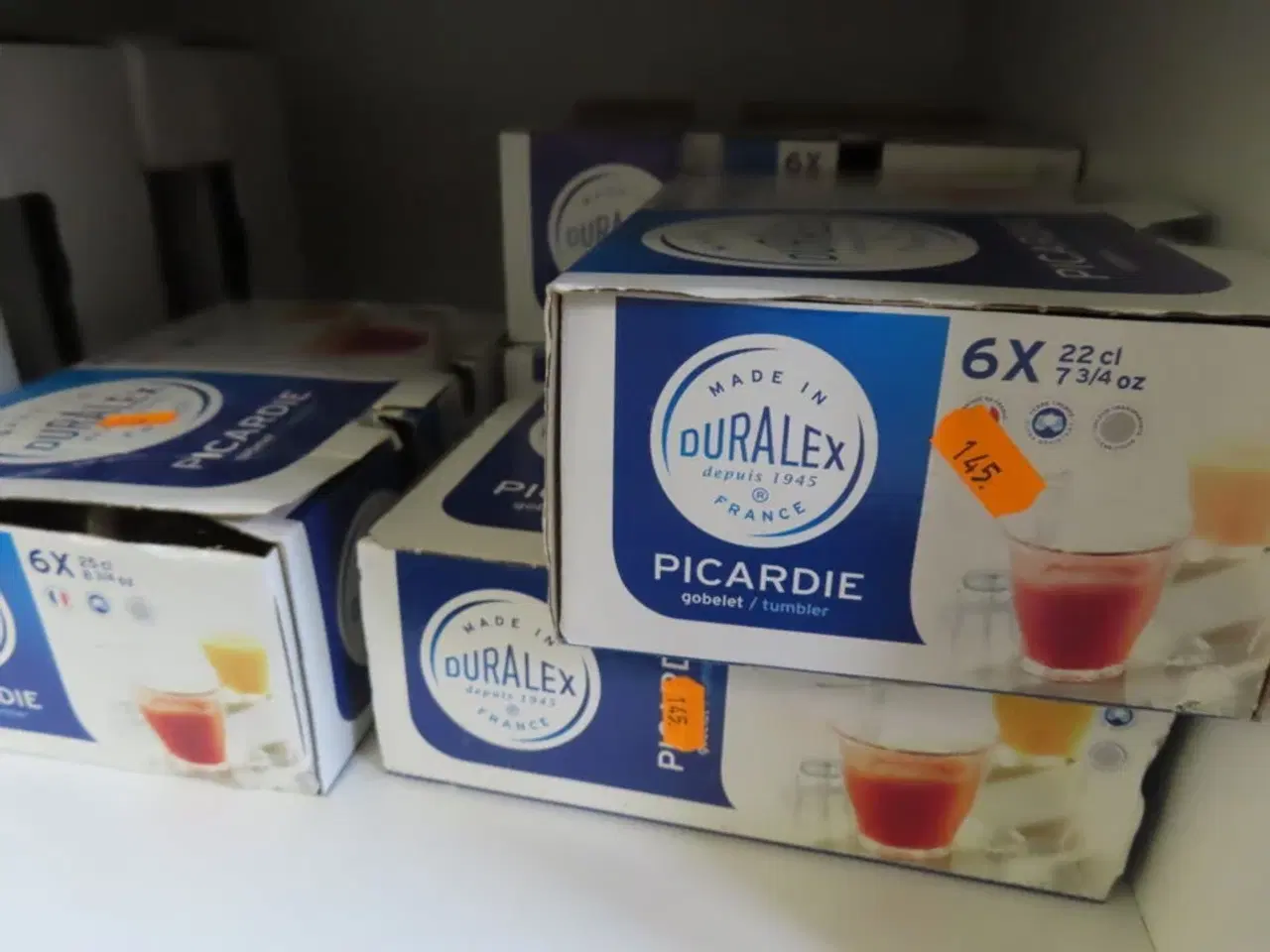 Billede 5 - Blandede kasser med glas. Vin, champagne og vandglas