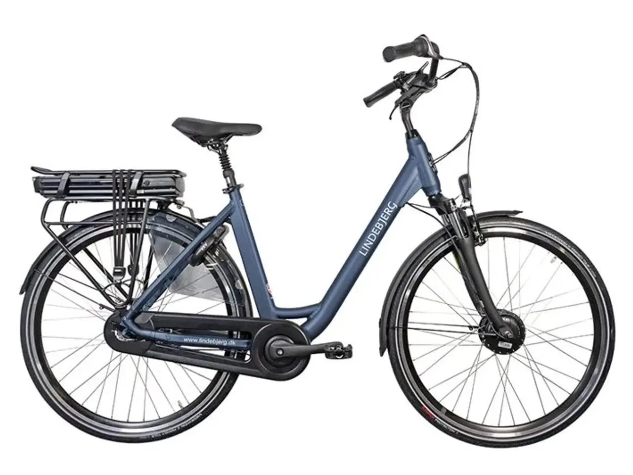 Billede 1 - Lindebjerg 28'' Elcykel Front LUX - Mat blå