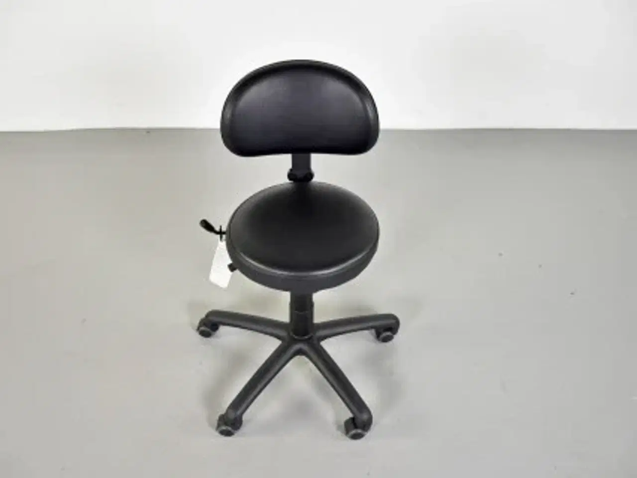 Billede 5 - Rh support 4511 støttestol med sort læder polster og sort stel