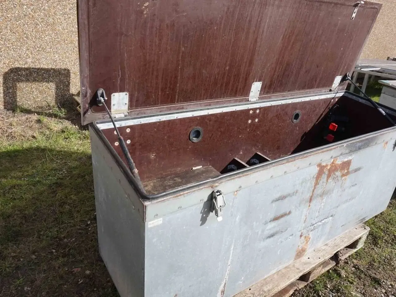 Billede 4 - Stor værktøjskasse Galvaniseret opdelt (MOMSFRI)