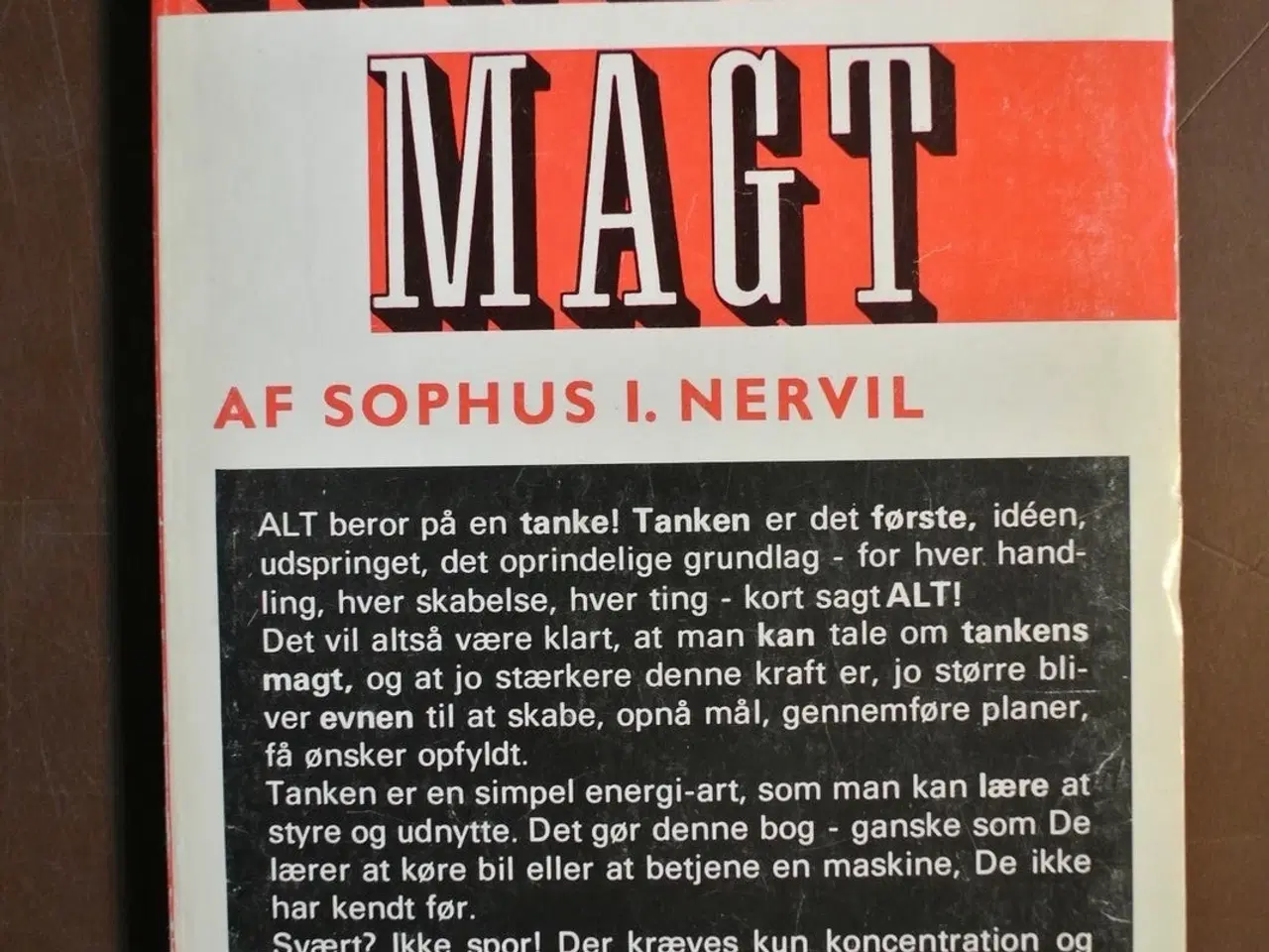 Billede 1 - tankens magt, af sophus i. nervil, emne: filosofi