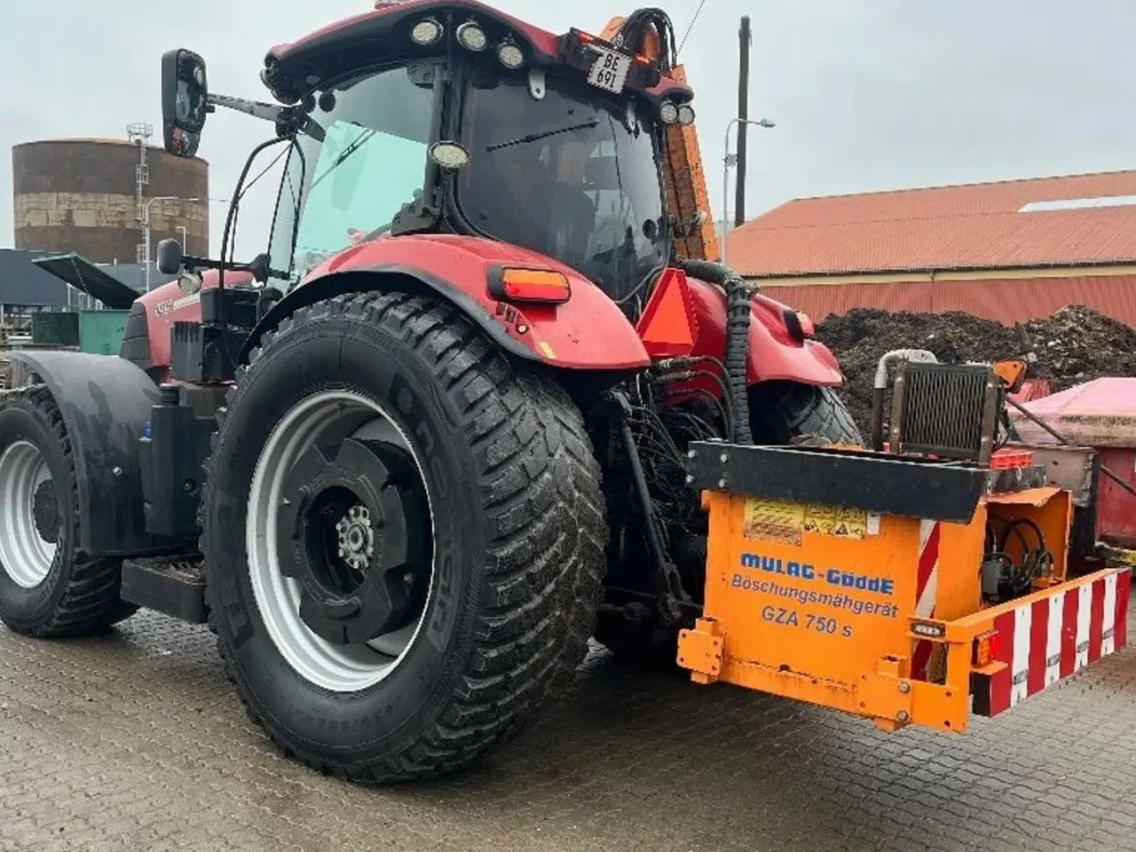 Billede 4 - Case IH PUMA 185 CVX Med landevejsdæk og MULAC græsklipper.