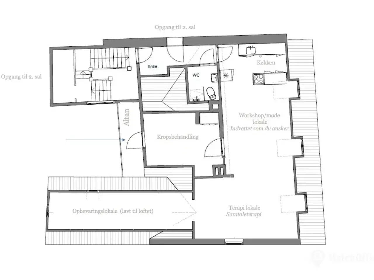 Billede 15 - Eksklusiv klinik i Grønnegade KBH K på 135 m2 til kun 90.- kr. pr. time