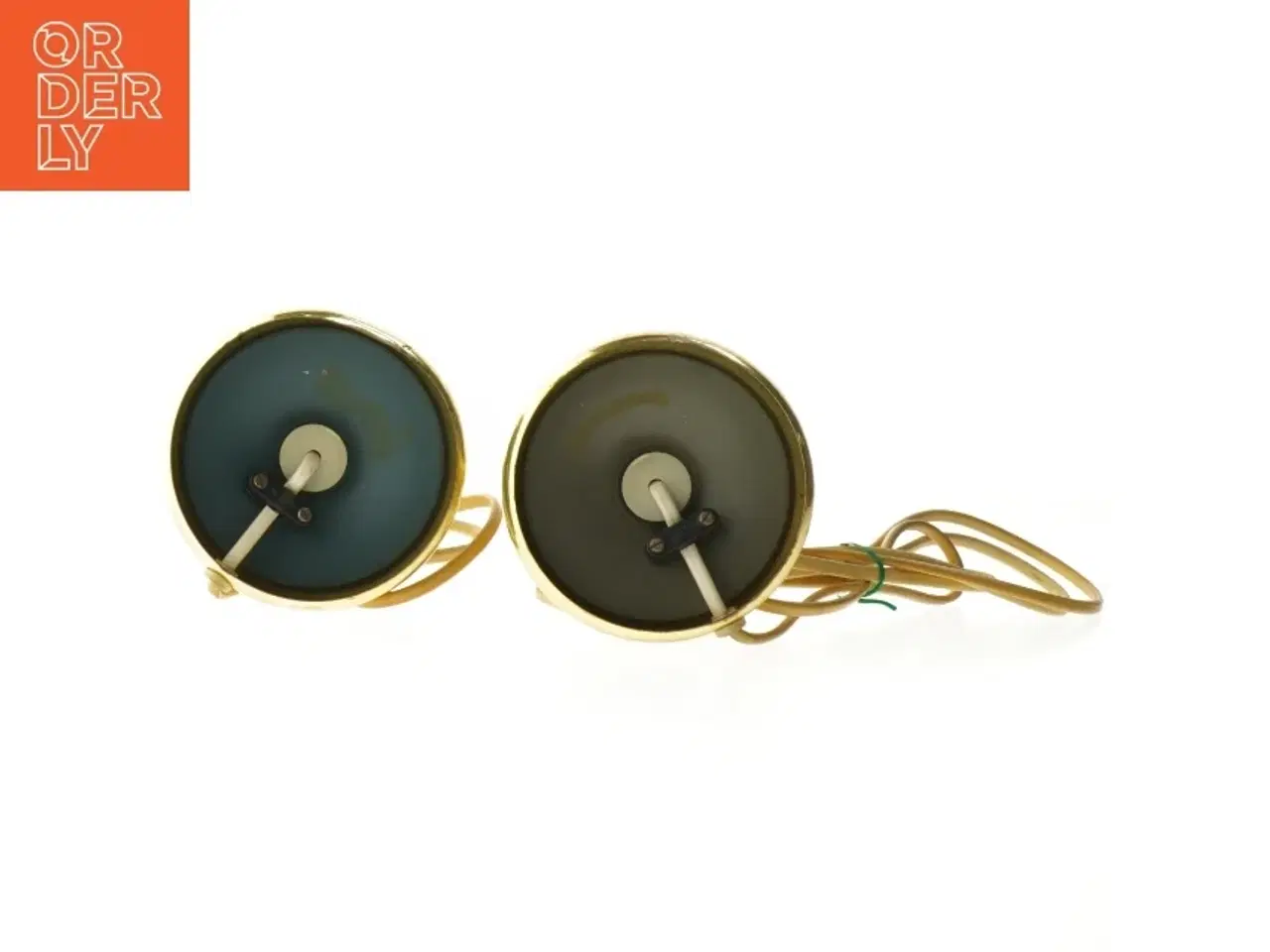 Billede 4 - Messing bordlamper sæt (str. 25 cm)