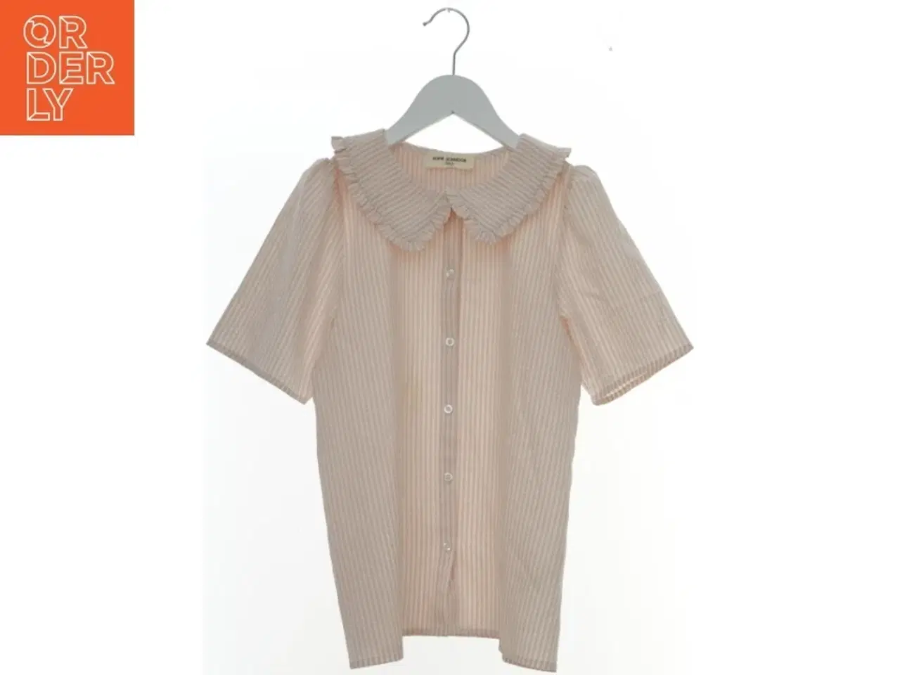 Billede 1 - Lyserød stribet bluse med krave fra Sofie Schnoor (str. 152)