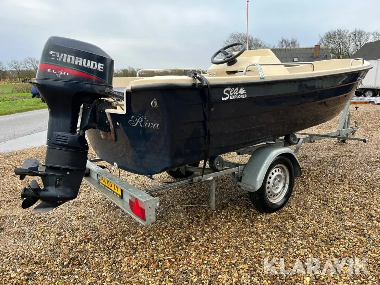 Billede 5 - Båd Sea Explorer med Evinrude 35 hk og trailer