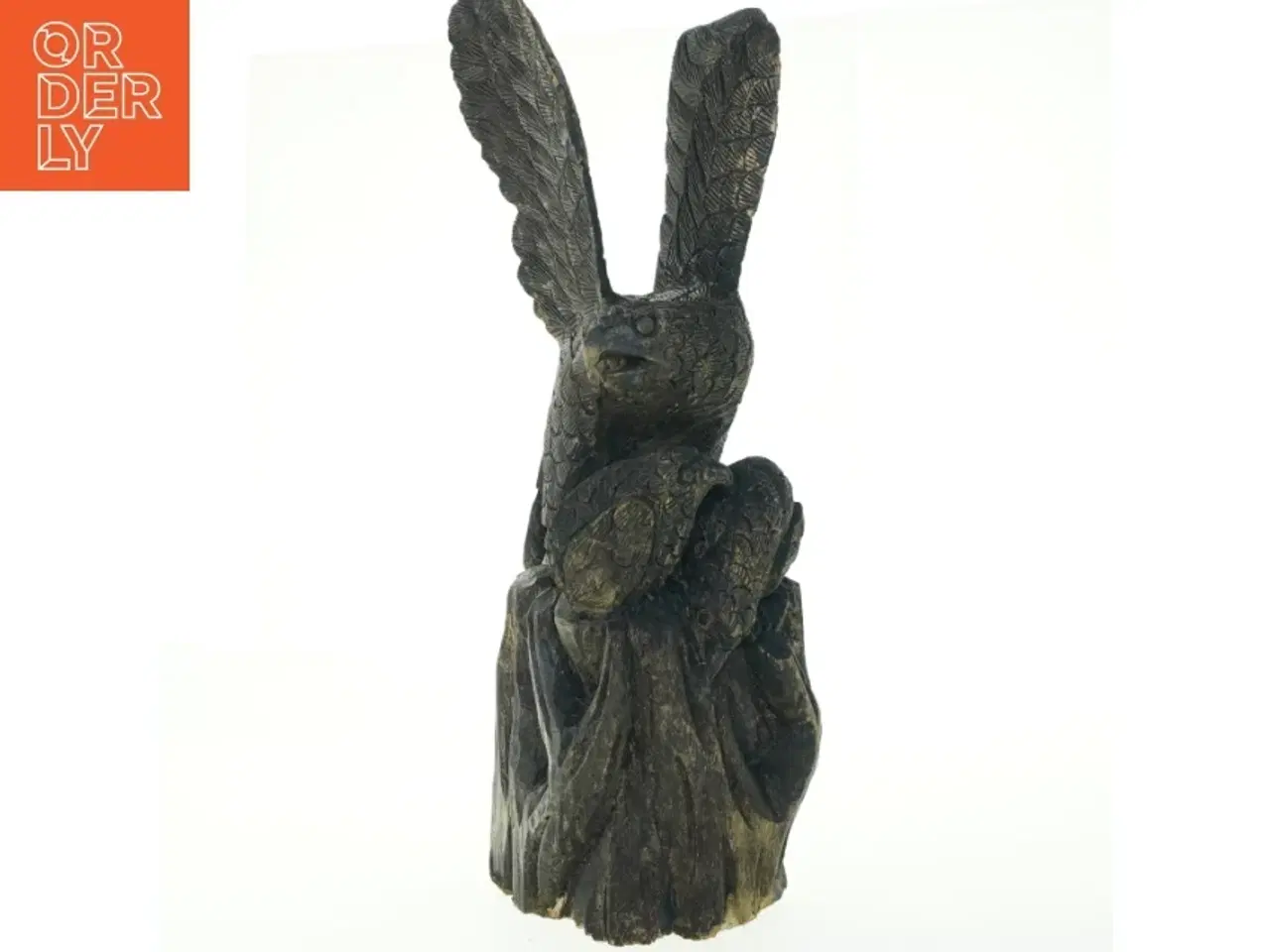 Billede 1 - Håndlavet Træskulptur af Ørne(str. 48 cm)